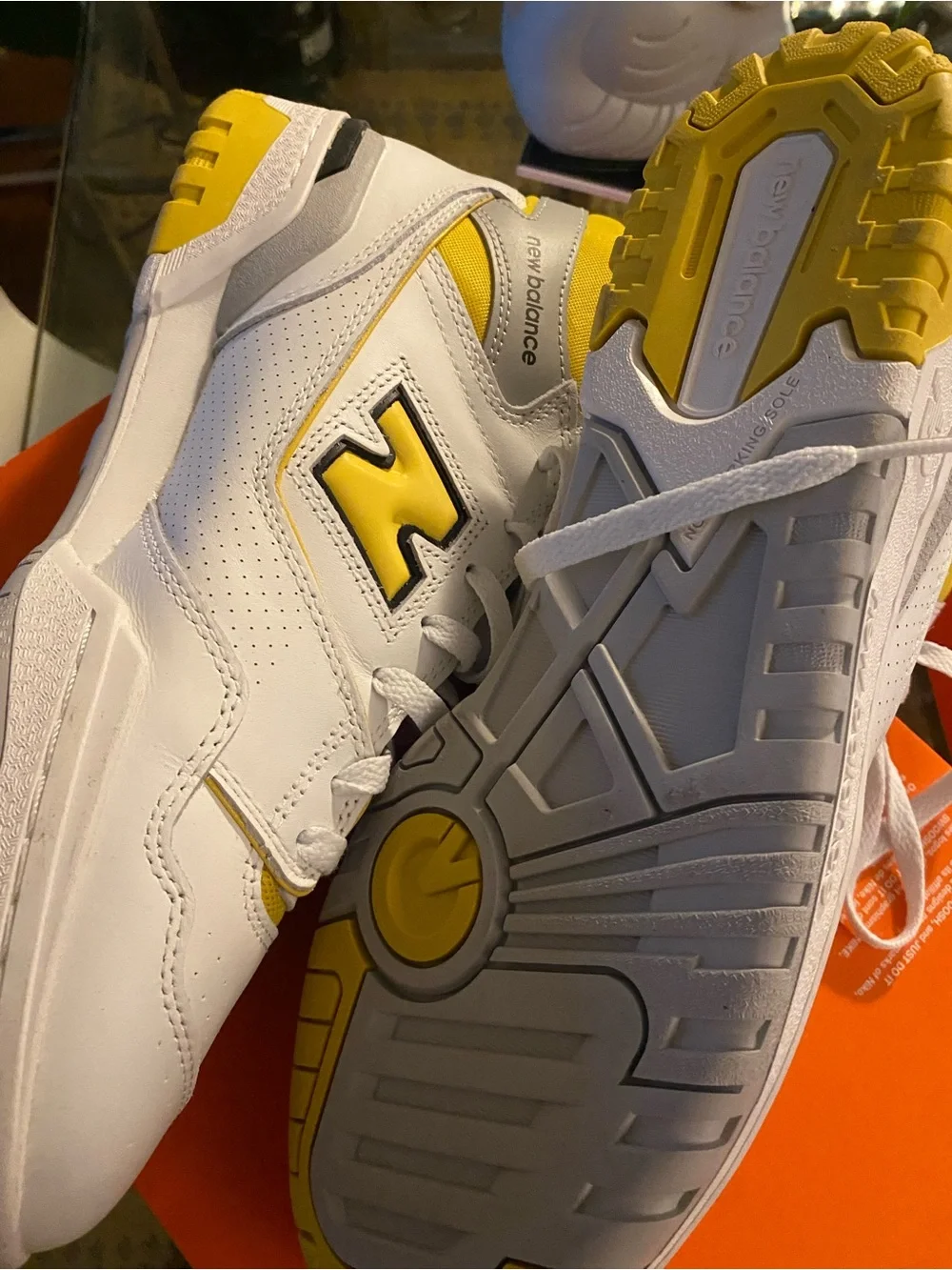 New Balance 650R White Honeycomb Basketball Shoes BB650RCG - Men's Size 11